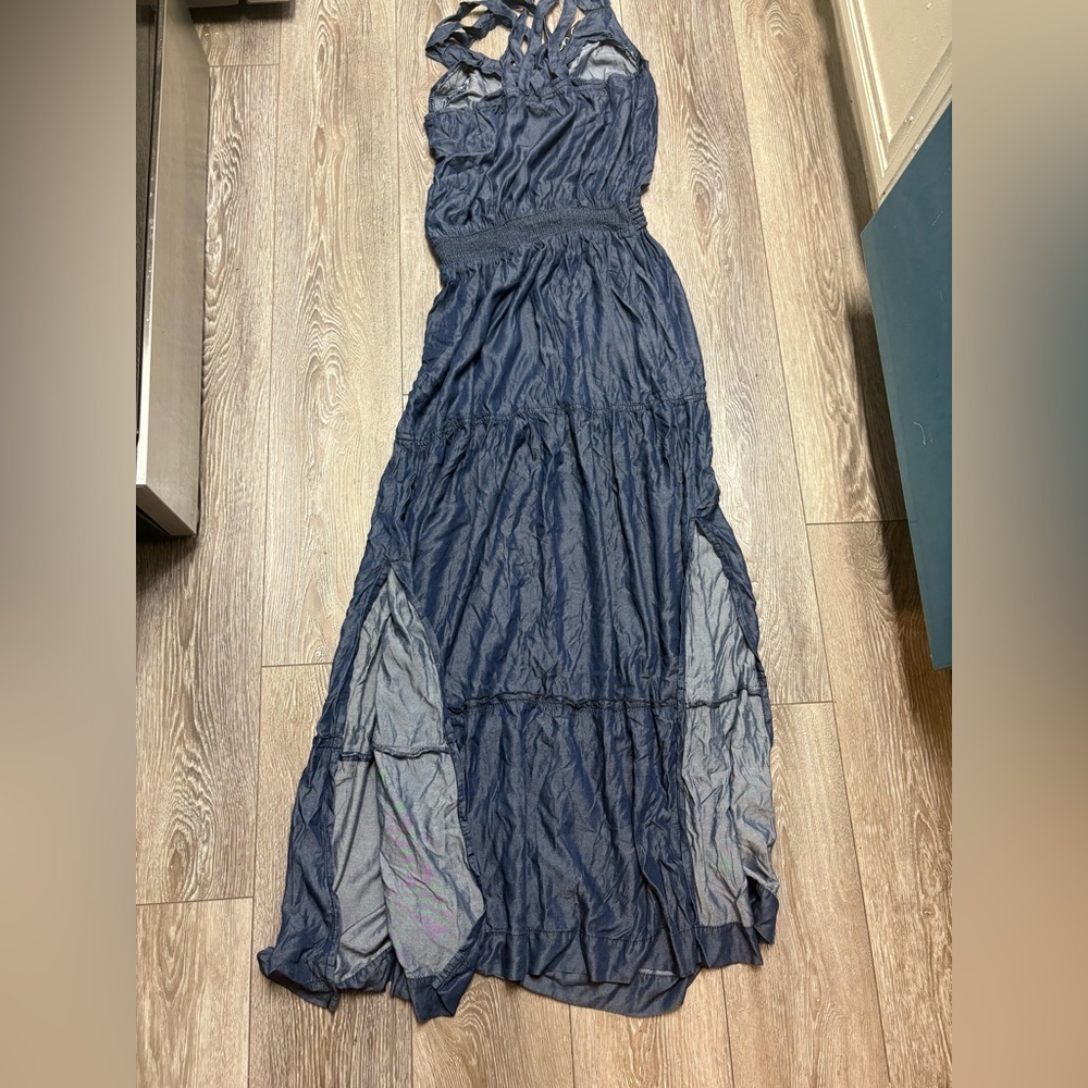 INC International Concepts Deep Blue Maxi Dress - Picture 11 of 11